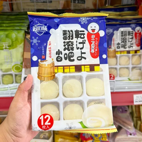 Bánh Mochi Phủ Dừa Yuanqi Wanzi Nhân Kem Lạnh Trái Cây 180g