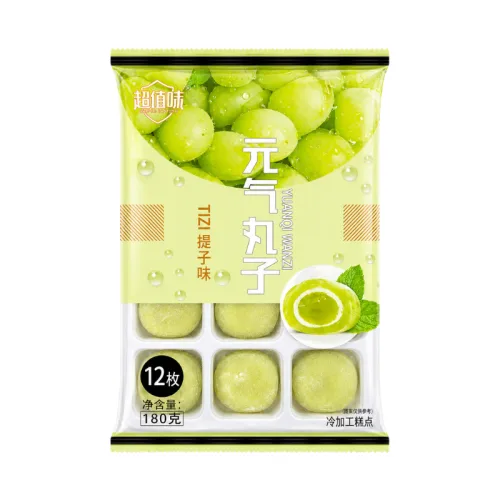 Bánh Mochi Phủ Dừa Yuanqi Wanzi Vị Nho Xanh 180g