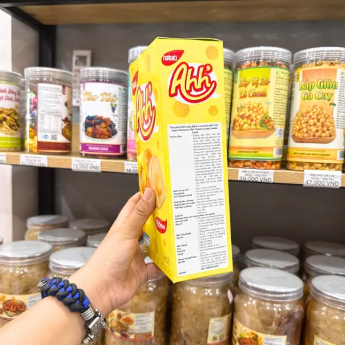 Bánh Ống Snack Phủ Phô Mai NABATI AHH 90g (10 Gói x 9g)