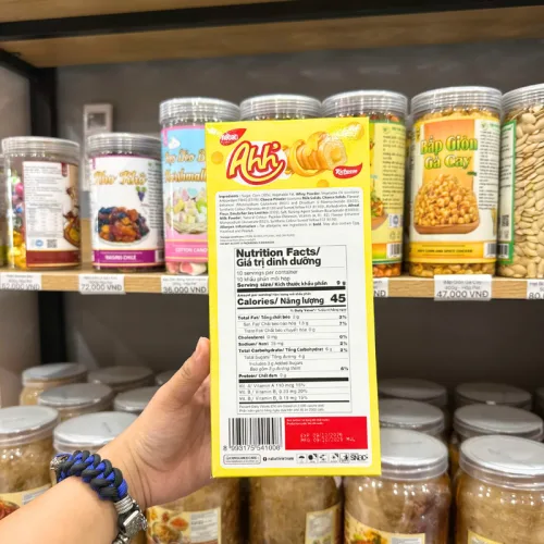Bánh Ống Snack Phủ Phô Mai NABATI AHH 90g (10 Gói x 9g)