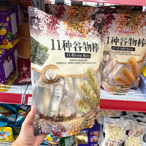 Bánh Ngũ Cốc Topsavor 11 Loại Ngũ Cốc Vị Rong Biển 338g