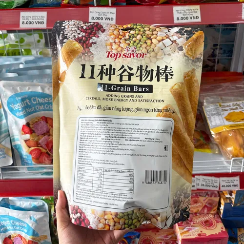 Bánh Ngũ Cốc Topsavor 11 Loại Ngũ Cốc Vị Truyền Thống 338g