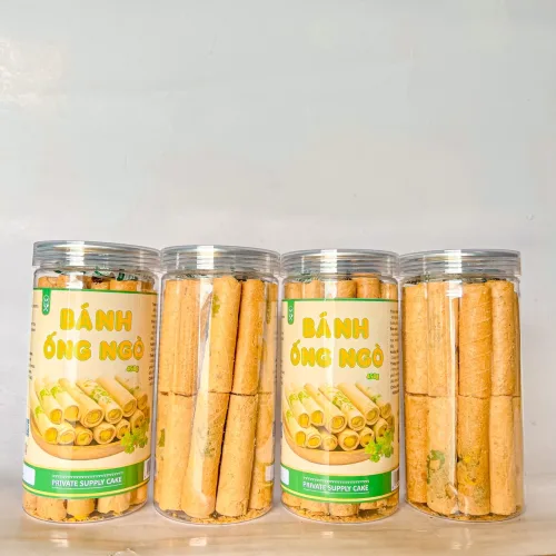 Bánh Ống Ngò Sầu Riêng Thơm Ngon 400g Hộp