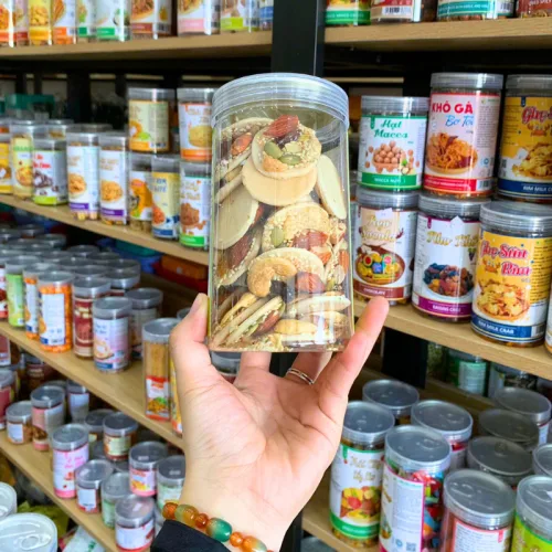 Bánh Đồng Tiền Hạt Dinh Dưỡng Thơm Ngon 350g - Hũ Pet