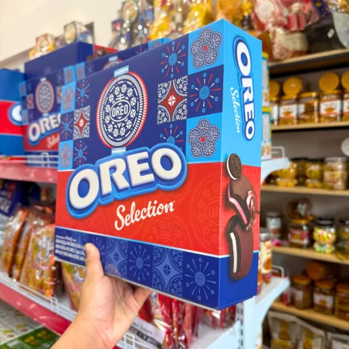 Bánh Oreo Pie (Vị Dâu, Socola, Vani) - Bánh Kinh Đô Oreo 374.4g (15 Gói) - Kèm Túi