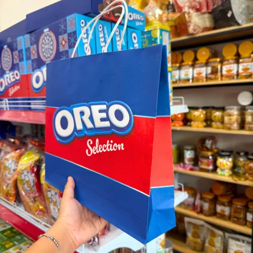 Bánh Oreo Pie (Vị Dâu, Socola, Vani) - Bánh Kinh Đô Oreo 374.4g (15 Gói) - Kèm Túi