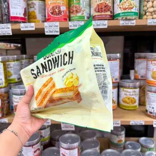 Bánh ORION BON! Sandwich Vị Sốt Bơ Phô Mai Chà Bông 147g