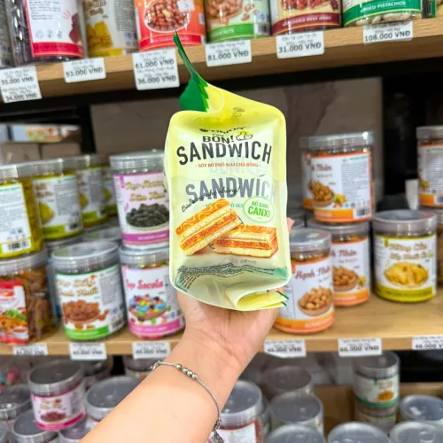 Bánh ORION BON! Sandwich Vị Sốt Bơ Phô Mai Chà Bông 147g