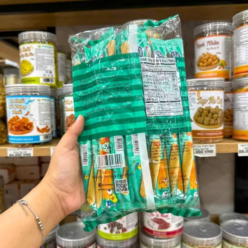 Bánh Que Kem OISHI AKIKO Nhân Phô Mai 140g - Màu Xanh Rêu