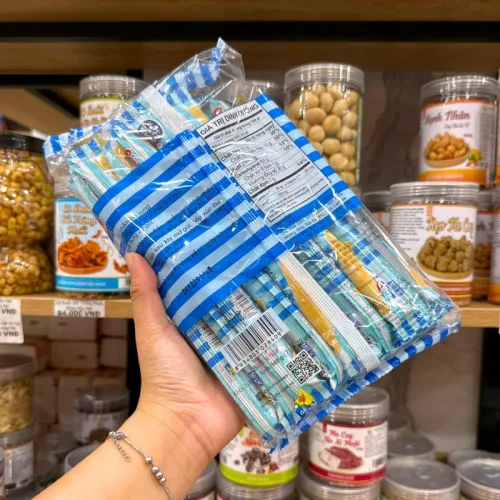 Bánh Que Kem OISHI AKIKO Nhân Sữa 140g - Màu Xanh Dương