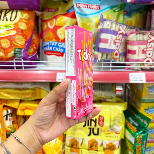 Bánh Que Đũa Phủ Dâu Ticky Uni Firms - Màu Hồng