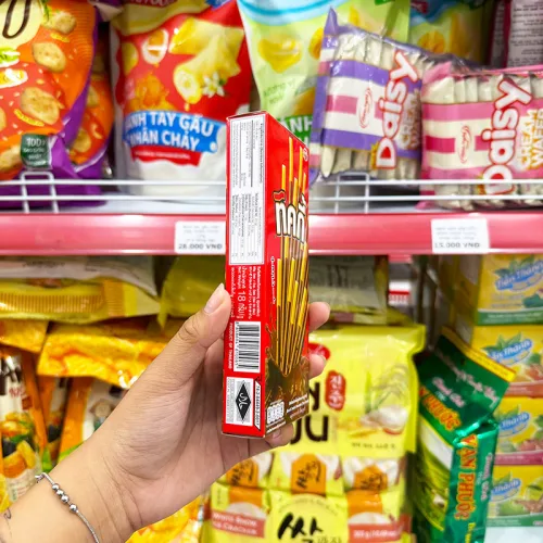 Bánh Que Đũa Phủ Socola Ticky Uni Firms Combo 3 Hộp - Màu Đỏ