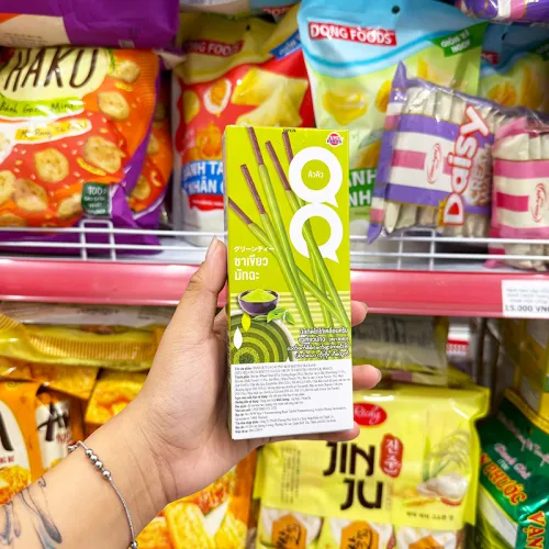 Bánh Que Đũa Phủ Trà Xanh Ticky Uni Firms Combo 3 Hộp - Màu Xanh Lá