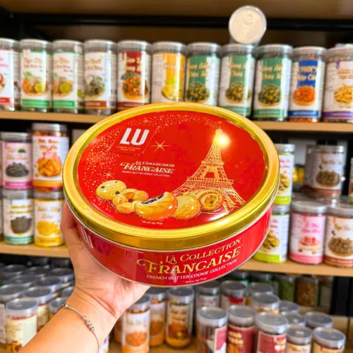 Bánh Quy Bơ Pháp Lu Hôp Thiếc Lớn - Bánh Lu Pháp Thơm Ngon 540g