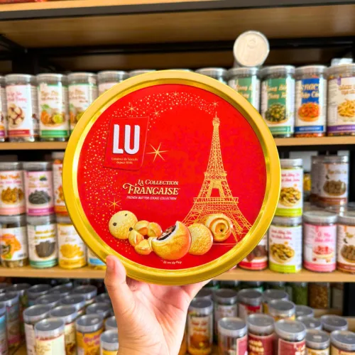 Bánh Quy Bơ Pháp Lu Hôp Thiếc Lớn - Bánh Lu Pháp Thơm Ngon 540g