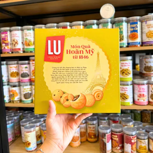 Bánh Quy Bơ Pháp Lu Hôp Thiếc Lớn - Bánh Lu Pháp Thơm Ngon 540g
