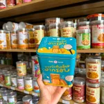 Bánh Quy Gạo Sữa Hộp Thiếc KILIN Thái Lan 400g - Hộp Xanh Dương Vàng