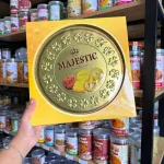 Bánh Quy Hộp Thiếc MAJESTIC Hộp Tròn Đồng Tiền Vàng 382g