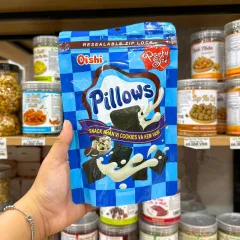 Bánh Quy Nhân Kem Socola OISHI PILLOWS Vị Cookies Vani 80g