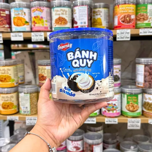 Bánh Quy Nhân Socola Nổ Cắn Bột Nhão Sugarsky 500g