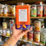 Bánh Quy Nhân Trà Sữa Thái Hộp Thiếc KILIN Thái Lan 400g - Hộp Màu Cam Tím