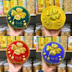 Bánh Quy Richy Premium - Bánh Quy Rau Củ Hạnh Nhân Thơm Ngon 4 Màu Tùy Chọn 156g (13g x 12 Gói)