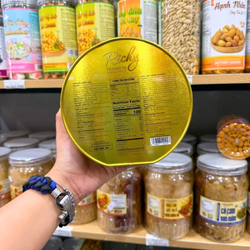 Bánh Quy Richy Premium - Bánh Quy Rau Củ Hạnh Nhân Thơm Ngon 4 Màu Tùy Chọn 156g (13g x 12 Gói)