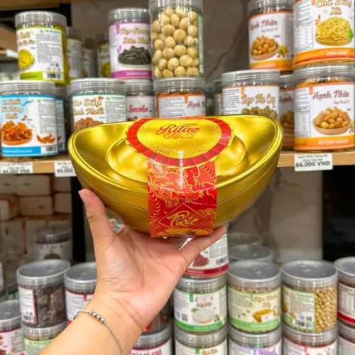 Bánh Quy RITAZ GOLD Thập Cẩm Hộp Thiếc Thỏi Vàng