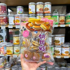 Bánh Rán Dorayaki Topsaver 368g Mix 3 Vị (Chuối, Việt Quất, Đào) - Bịch 16 Cái Chữ Tím
