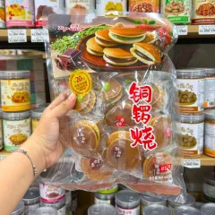 Bánh Rán Dorayaki Topsaver 368g Mix 3 Vị (Trà Xanh, Dâu, Socola) - Bịch 16 Cái Chữ Đỏ