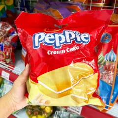 Bánh Richy PEPPIE Kem Mềm Bịch Màu Đỏ 216g