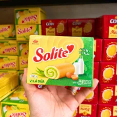 Bánh Solite Cuộn Kem Vị Lá Dứa 36g