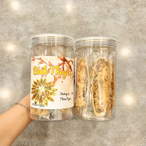Bánh Thuyền Chà Bông Mix Hạt Dinh Dưỡng Thơm Ngon 250g Hộp