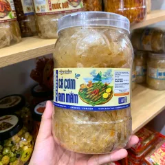 Bánh Tráng Cá Cơm Rim Mắm 300g - Hộp Tròn