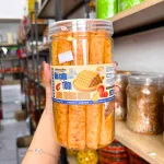Bánh Tráng Ống Cuộn Tôm Sốt Lava Trứng Muối 150g - Hộp Tròn