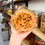 Bánh Tráng Ống Cuộn Tôm Sốt Lava Trứng Muối 150g - Hộp Tròn