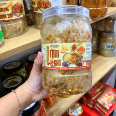 Bánh Tráng Tôm Khô 300g - Hộp Tròn
