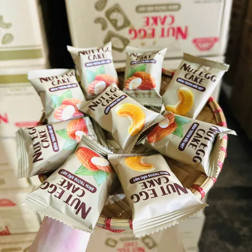 Bánh Trứng Rắc Hạt Dinh Dưỡng Organic Food MH - Túi 20 Cái