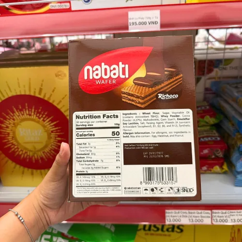 Bánh Xốp Nabati Richoco Vị Socola 300g (20 Gói x 15g)