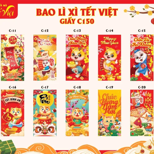 Bao lì xì tết Quý Mão 2023