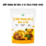 Bắp Rang Bơ Mix 3 Vị Yolo Food 100g