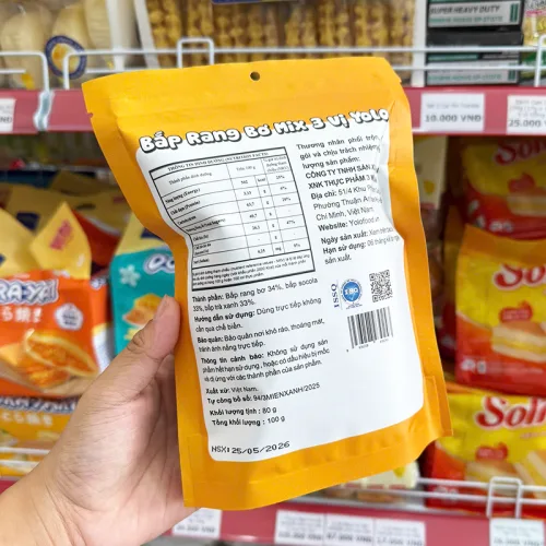 Bắp Rang Bơ Mix 3 Vị Yolo Food 100g