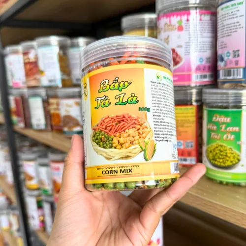 Bắp Tá Lả (Đậu Hà Lan, Snack Thập Cẩm, Bắp Tỏi Ớt ) 300g - Hộp Pet