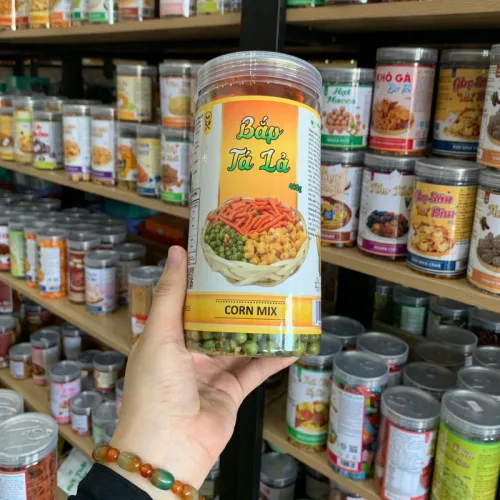 Bắp Tá Lả (Đậu hà lan - bim bim que - bắp mắm) Thơm Ngon 400g Hộp