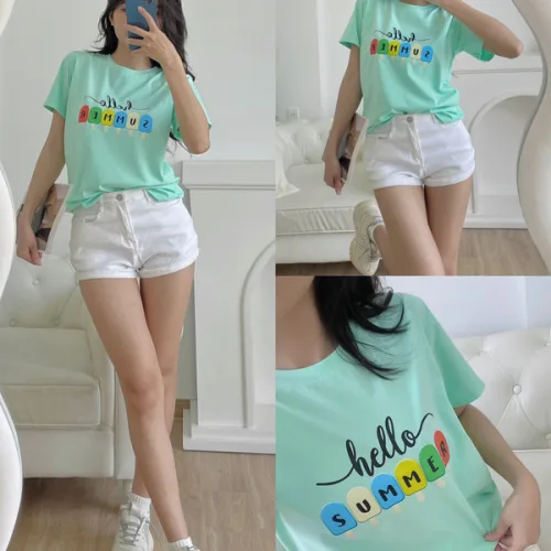 Bên em nhiều mẫu áo thun thái đẹp dễ phối đồ mặc mát khách cần mua áo thun nhắn em gửi mẫu cho mình he