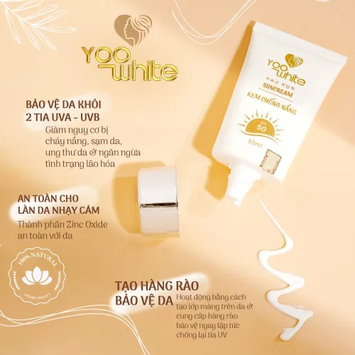 Bí kíp lười mà vẫn đẹp tự nhiên nhờ kem chống nắng Yoo White