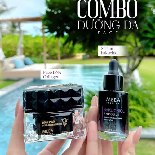 Bí mật làn da căng bóng sau 1 đêm gói gọn trong Combo Kem Face cá hồi ver2 + Bakuchiol Ampoule