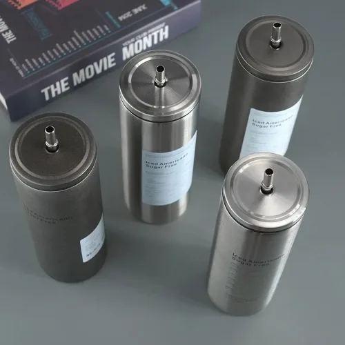 Bình Giữ Nhiệt Iced Americano Inox 304 - Ly Giữ Nhiệt Inox Kèm Ống Hút 600ml