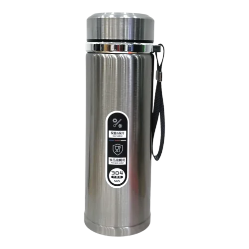 Bình Giữ Nhiệt Inox 1L Có Dây Xách 25x8cm