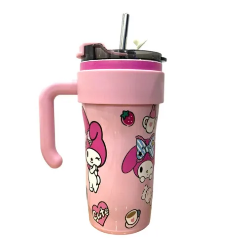 Bình Giữ Nhiệt Inox Có Tay Cầm Hoạt Hình 900ml